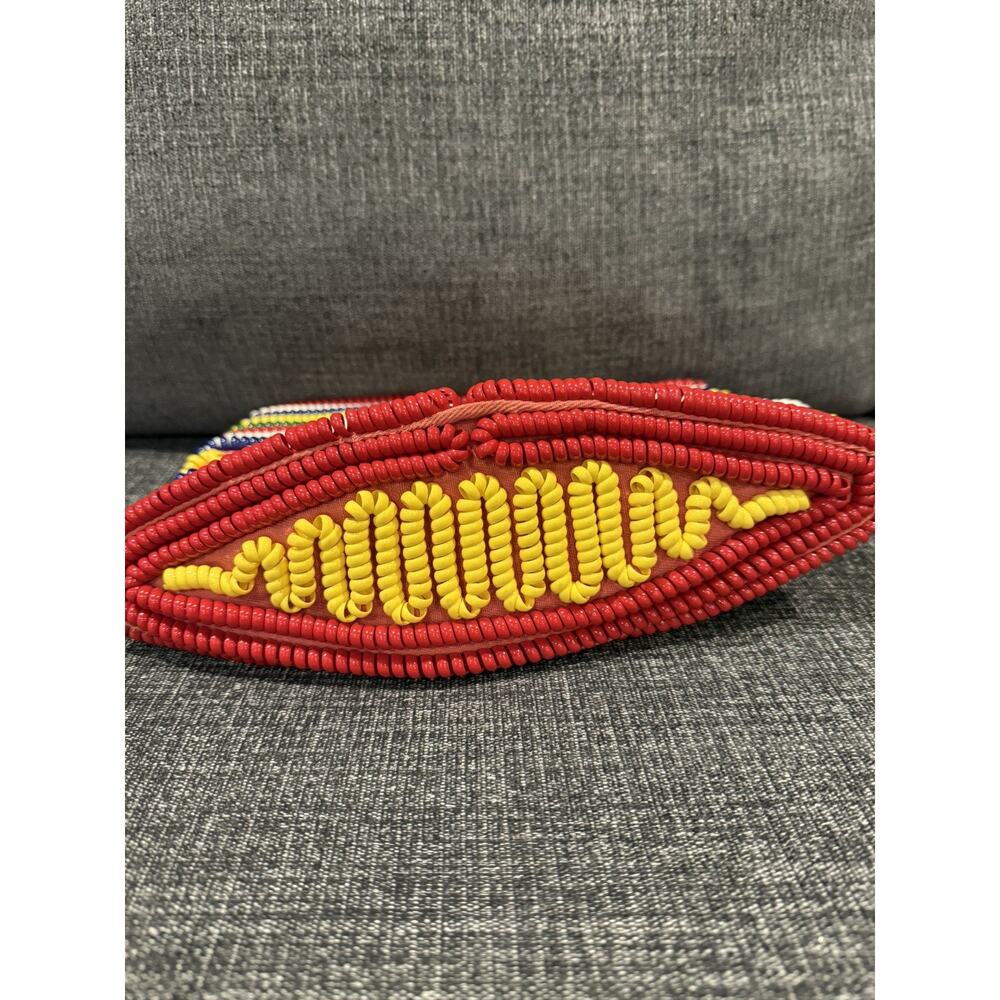 Vintage 1940s Telephone Phone Cord Rainbow Purse … - image 5